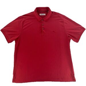 Tommy Bahama IslandZone Red Polo Shirt Men’s XXL Tencel Coolmax Golf
